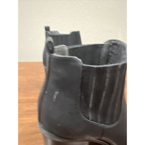 BC Shoe Women 8.5 Peep toe Bootie Black‎ Heel Breezy - Picture 5 of 9